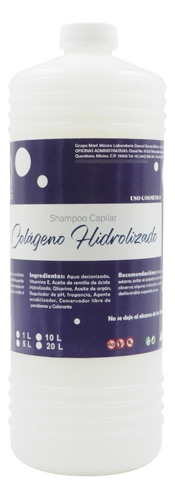  Shampoo de Colágeno Hidrolizado Reparación Intensiva Productos Mart México (1 Litro)