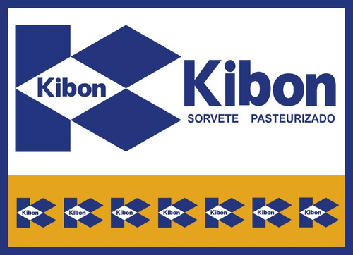 Placas Decorativas Sorvete Kibon Ice Cream Logotipo Antigo