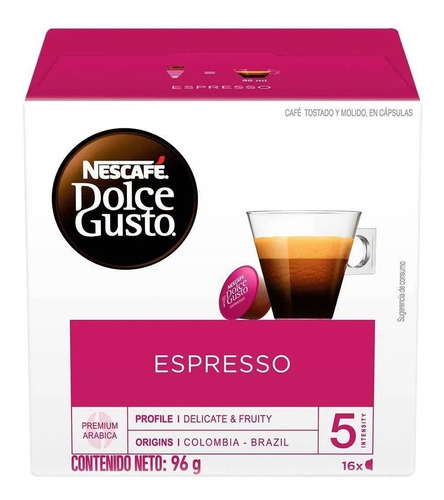 3 Cajas Café Espresso En Cápsula Nescafé Dolce Gusto