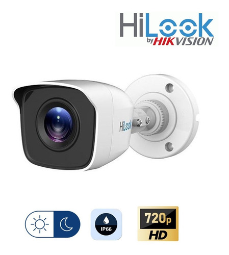 Cámara de seguridad Hikvision THC-B110-P HiLook con resolución de 1MP visión nocturna incluida blanca
