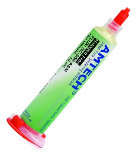 Pinza Antiestática Recta Goot + Flux Amtech En Jeringa