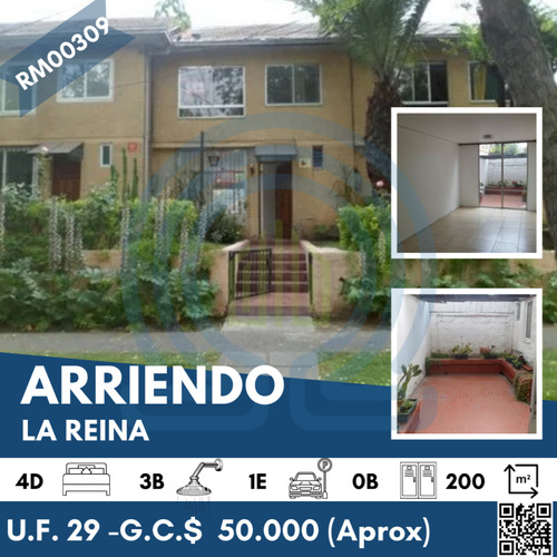 Casa En Arriendo De 4 Dorm. En La Reina