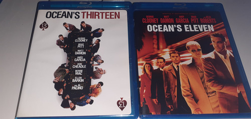 Ocean's Thirteen Y Ocean's Eleven Blu Ray Conbo Importadas.!