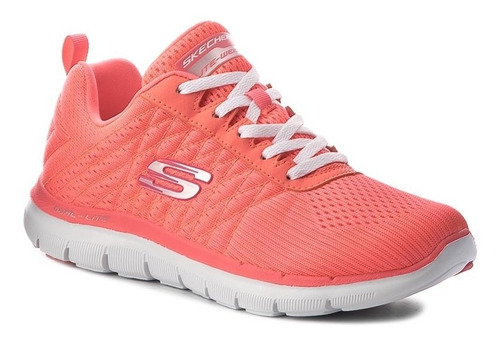 Tenis Skechers Flex Appeal 2.0 Coral Mujer 12757/crl