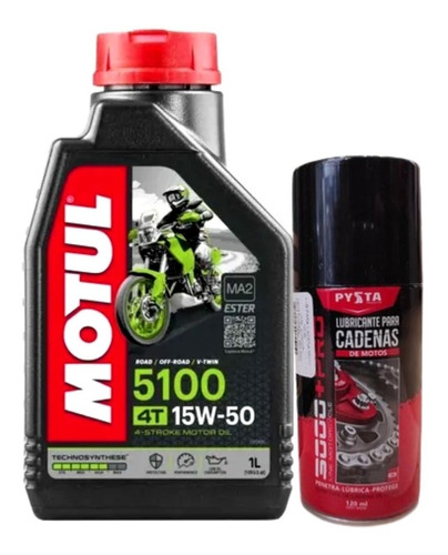 Aceite Para Motor Motul Semi-sintético 5100 15w-50 4t X 1l