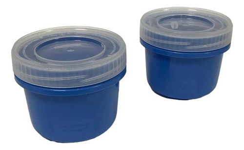 2 Taper Contenedor Vianda Rubbermaid 496ml Take Alongs Color Azul