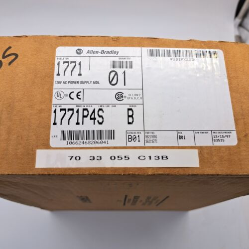 Allen-bradley 1771-p4s Ser B Cat Rev E02 Plc Power Suppl Ffq