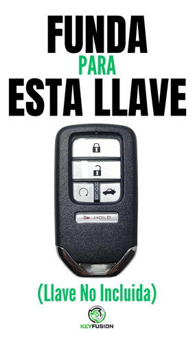 Funda Llave Honda Crv Civic Pilot Insight Accord Presen Piel