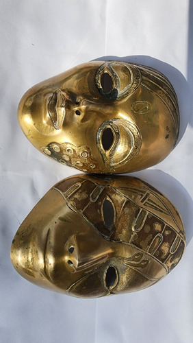 Máscaras De Bronce  Carnaval Internacional Antiguo