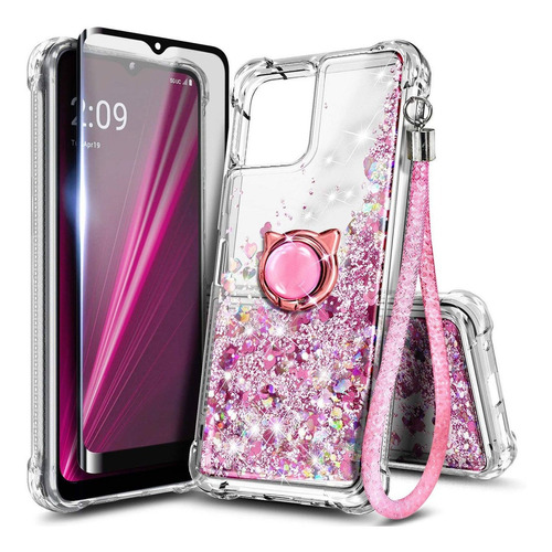 Nznd Funda Para T-mobile Revvvl 6 5g Con Protector De Pantal