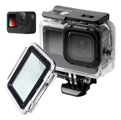 Case Sumergible Carcasa Gopro Hero 9 Black + Base + Tornillo