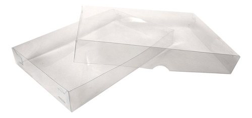 25 Cajas 20x15x5 Cms Base Y Tapa Transparente Mod 1909 Todo Transparente