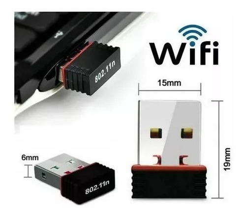 Tarjeta De Red Wifi Usb Receptor 300mbps Tienda Cod 318