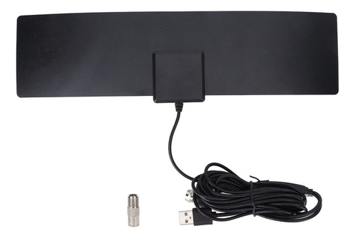 Hdtv Antena De Señal Tv Usb Alimentado F Macho 50 Millas Alc