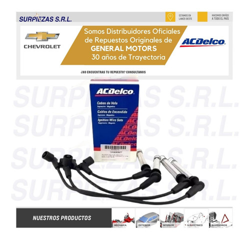 Imagen 5 de 8 de Kit Cables Y Bujias Acdelco Chevrolet Corsa Classic
