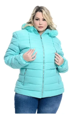 Jaqueta plus size cheap feminina mercado livre