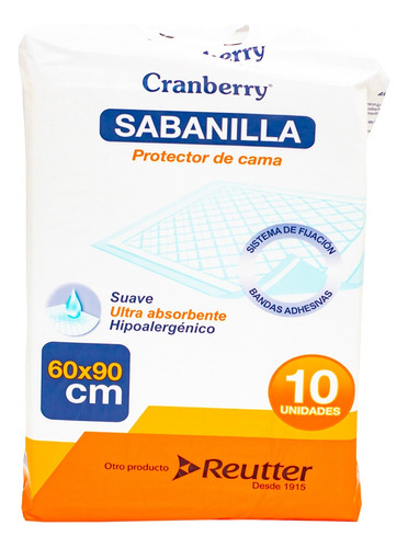 Sabanilla 90x60cm. Bolsa De 10 Unid.