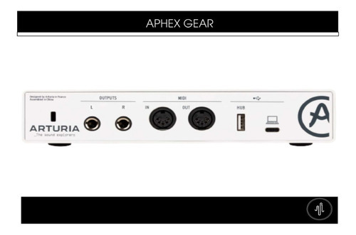 Placa Interfaz De Audio Usb Arturia Minifuse 2 White Color Blanco