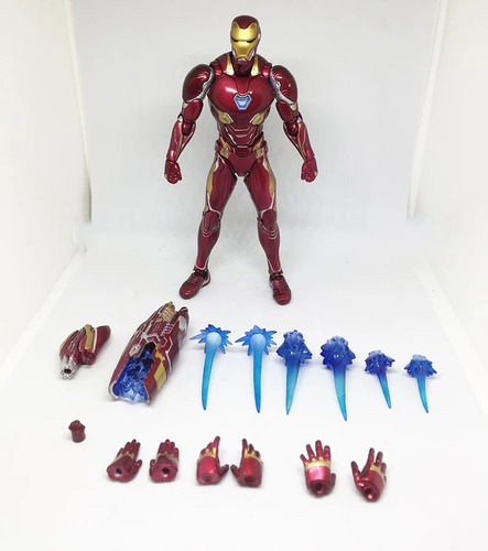 Imagen 3 de 7 de Figura Iron Man Mk50 Infinity War Articulable Shfiguarts