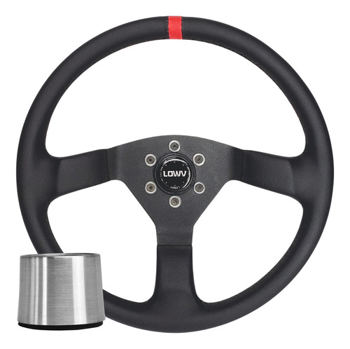 Volante Esportivo Lowv R Spak Couro + Cubo Astra Vectra