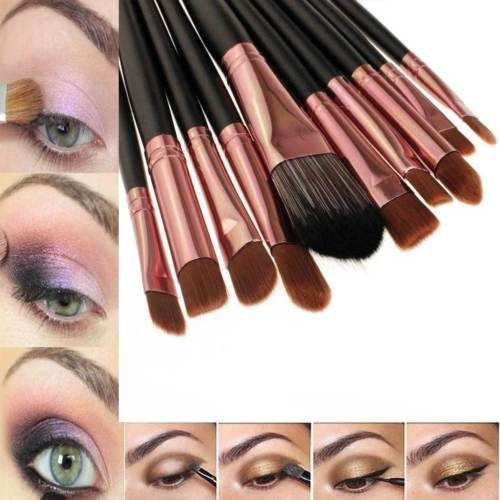 20pcs Maquillaje Base En Polvo Pinceles Pincel Delineador De