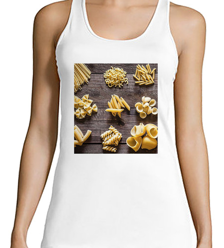 Musculosa Mujer Pastas Secas Frescas Gourmet Cocina Chef P1