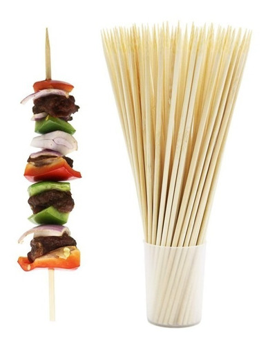 Palos Anticuchos Gruesos 30cm Brochetas Pinchos 