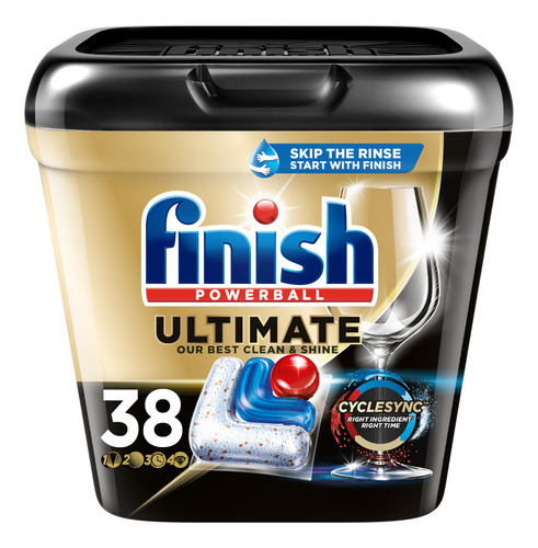 Finish Detergente Para Lavavajillas Ultimate - 38 Unidades -
