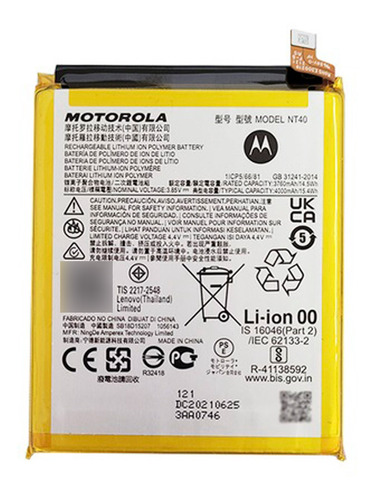 Bateria Motorola Moto E20 Xt2155 Nt40 100% Original