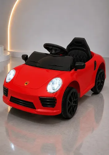 Carrinho Elétrico Infantil Porsche 12V Bang Toys Vermelho Controle Remoto
