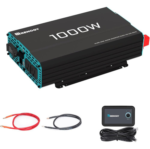 Renogy 1000w Inversor De Onda Sinusoidal Pura 12v Dc A 120v