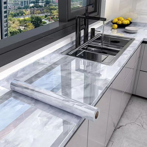 P Adesivo Anti-gordura Para Cooktop De Cozinha, Cinza Claro