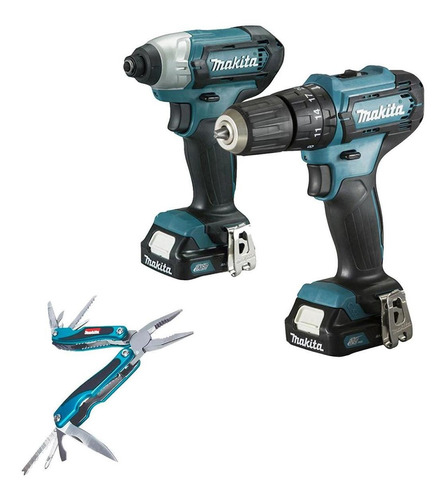Combo Taladro Percutor + Atornillador Inal 12v Makita Clx228
