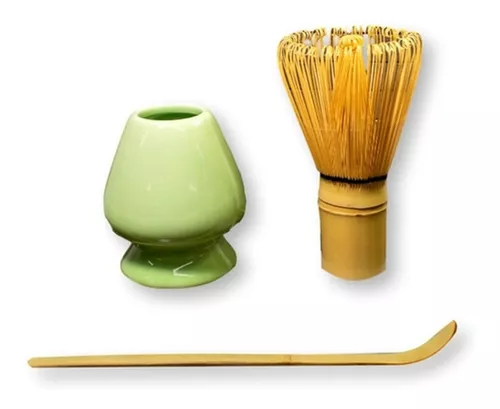 Set De Batidor Para Te Matcha + Chashaku + Soporte Importado