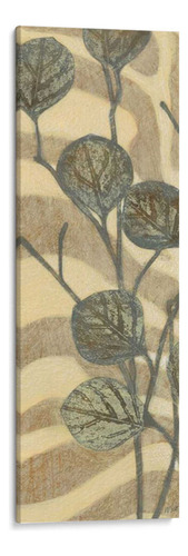 Canvas Lab Cuadro Hojas En Rayas I 40x120, Norman Wyatt Jr.