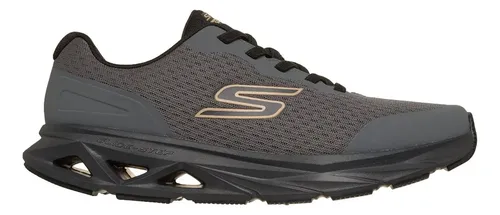 Tênis Masculino Glide-step Vortex Skechers Cinza Liso 38 Br