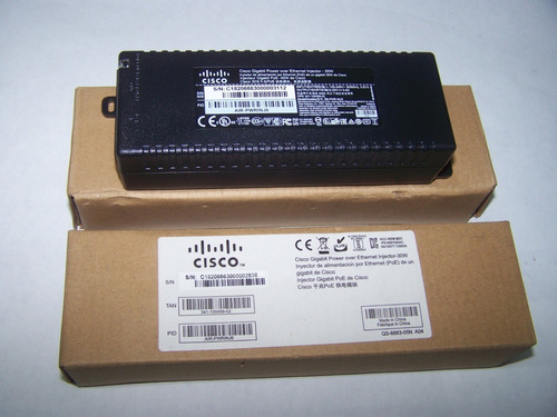 Cisco Original Poe 30w Air-pwrinj6 341-100456-02 Nuevo Caja