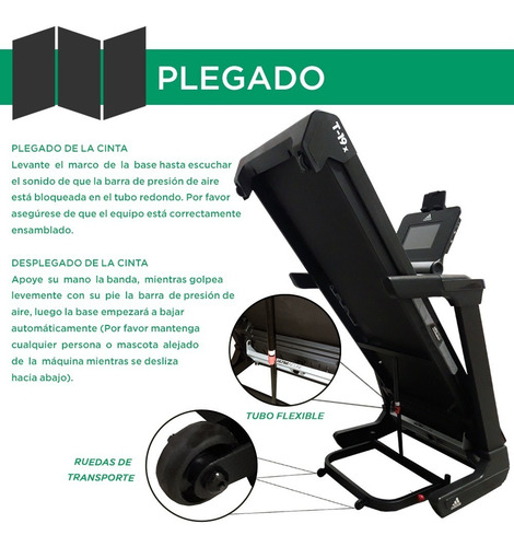 Cinta de correr eléctrica adidas Ultra T-19x 220V - 240V color negro