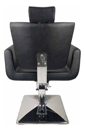 Silla Sillon Barbero Hidraulico Ajustable Estetica Salon Color Negro Forma De La Base Cuadrada Tipo De Respaldo Reclinable