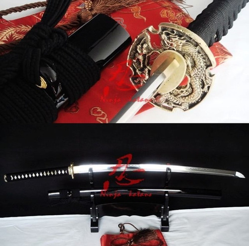 Imagem 1 de 10 de Katana Espada Samurai Forjada Aço Carbono T10 Fio Corte