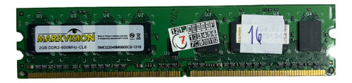 Memória Markvision - 2gb - Ddr2 - 800mhz - Para Pc (Usado)