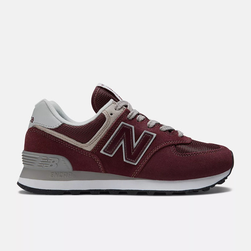 Tenis New Balance Mujer 574 Core Deportivos Sneakers Guinda