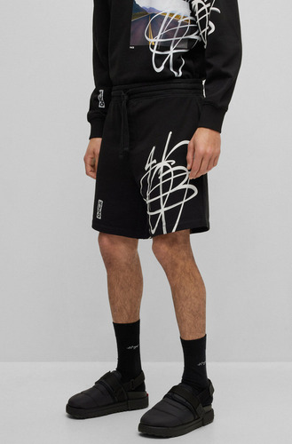 Shorts Para Hombre Hugo Relaxed Fit Diseño Urbano Moderno
