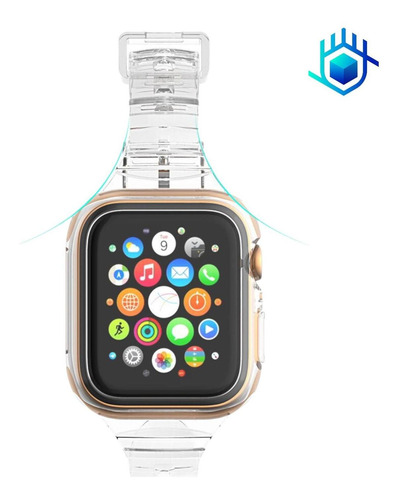 Correa Para Apple Watch Slim+mica+funda Mujer Calidad Dama