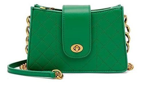 Bolsa Crossbody Pequeña Con Cierre De Broche Color Verde