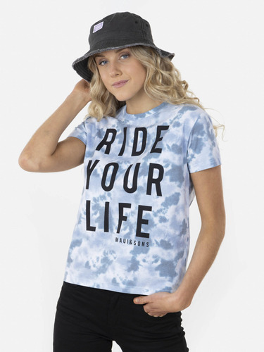 Polera Ride Your Own Life Mujer Multicolor Maui And Sons