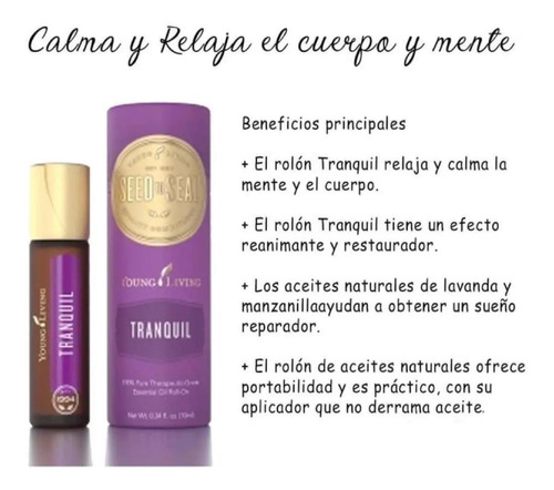 Aceite Esencial Tranquil Roll On Young Living 10ml