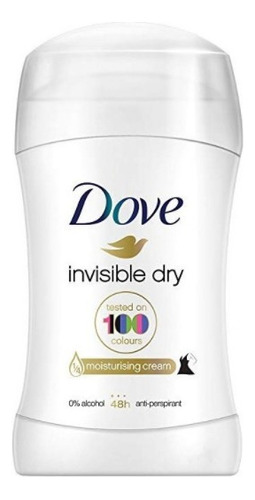 Antitranspirante en barra Dove Invisible Dry 50 g