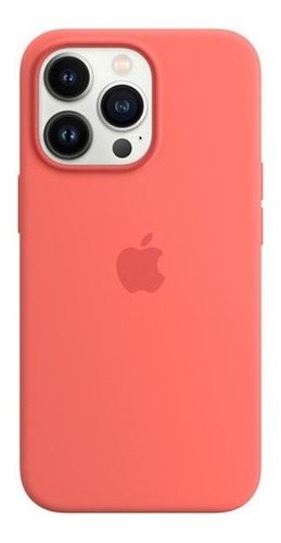 Funda De Silicona Apple Magsafe Para El iPhone 13 Pro max Coral Pomelo Rosa