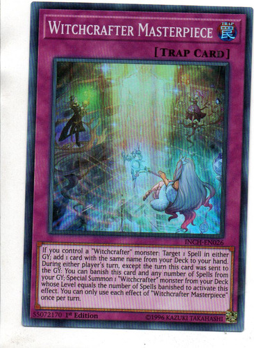 Witchcrafter Masterpiece Carta Yugi Inch-en026 Super Rara